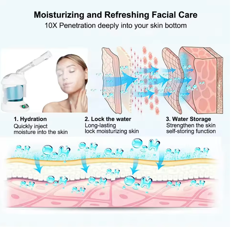 Brumea Vaporea Appareil Facial Nano-Ionique à Vapeur